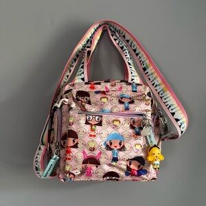 Harajuku Lovers Bag Nylon Shoulder Crossbody Bag NWOT Rainbow